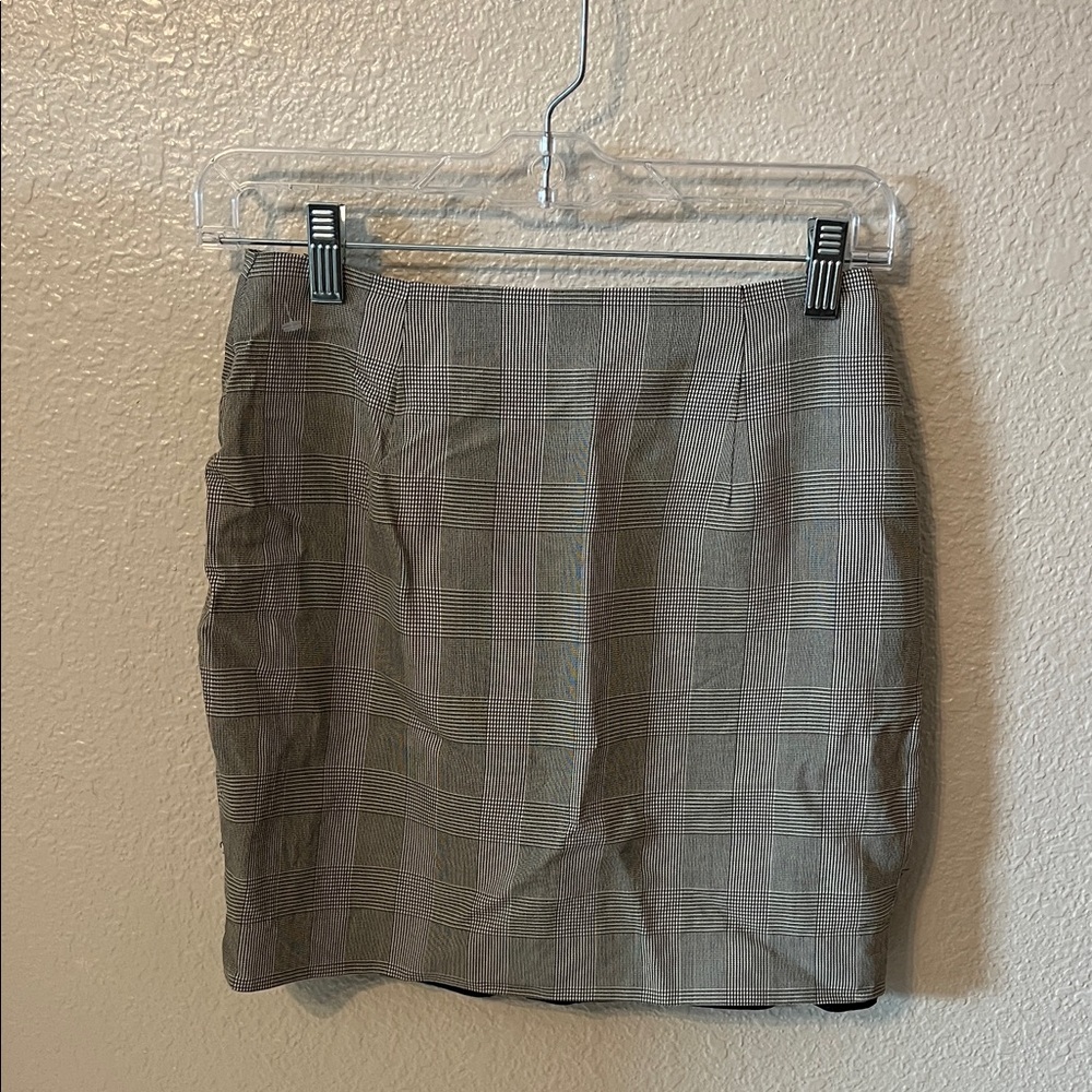 Lauren Ralph Lauren Classic Gray Plaid Women's Skirt